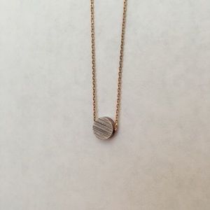 Rose Gold Circle Necklace